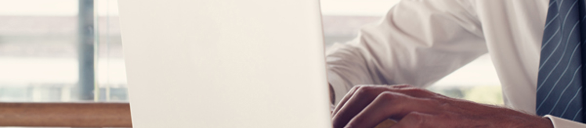 Man typing on computer