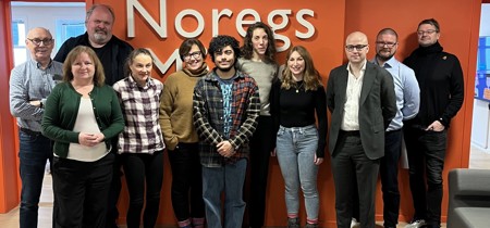 Group photo of the Norwegian visit 