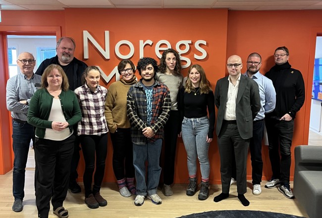 Group photo of the Norwegian visit