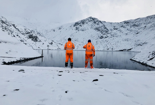 Welsh Water workers