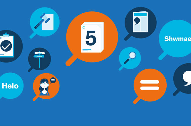 Image of orange speech bubble with 1 in a million